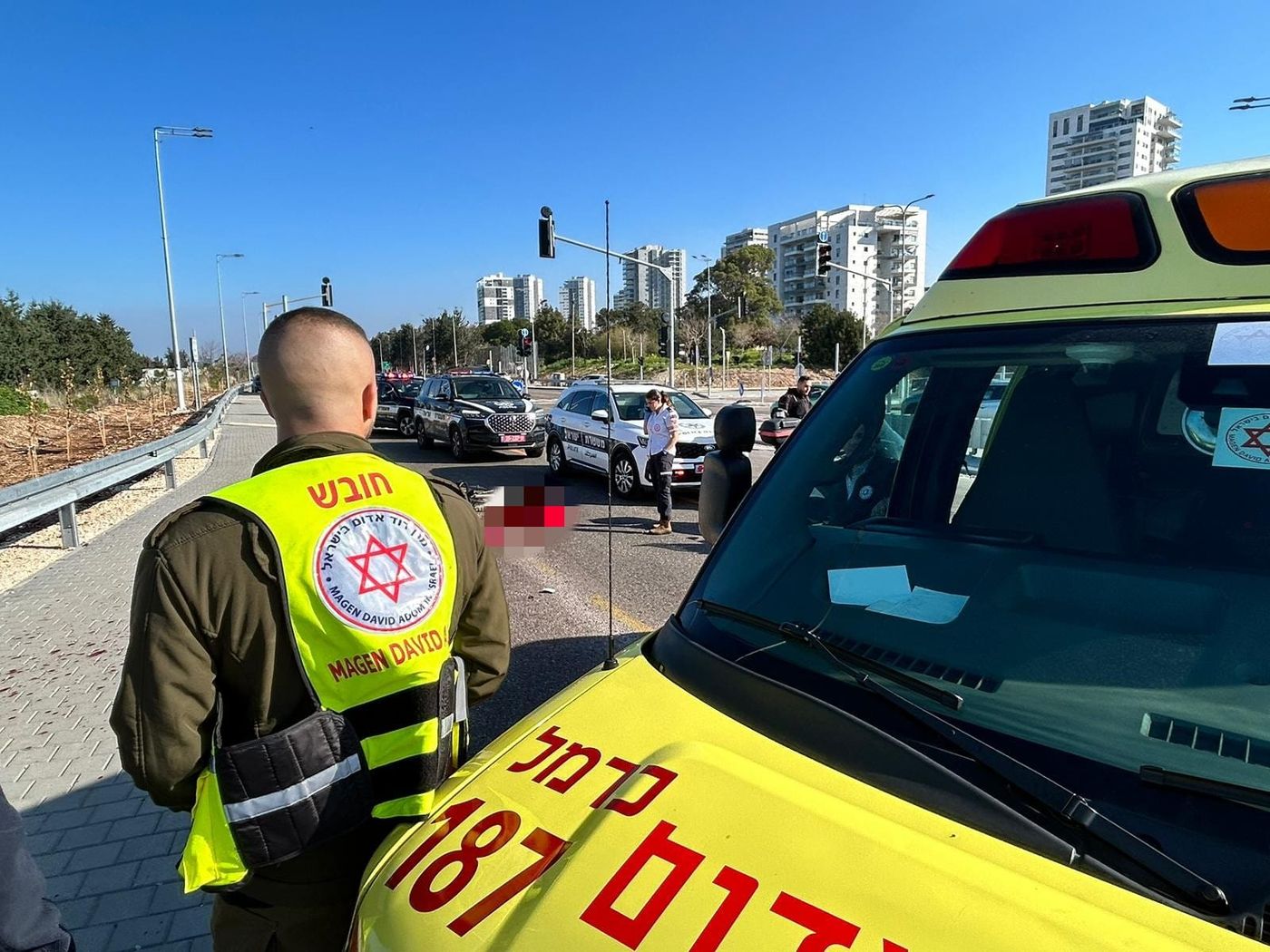 טרגדיה בטירת הכרמל: רוכב אופניים נהרג מפגיעת רכב