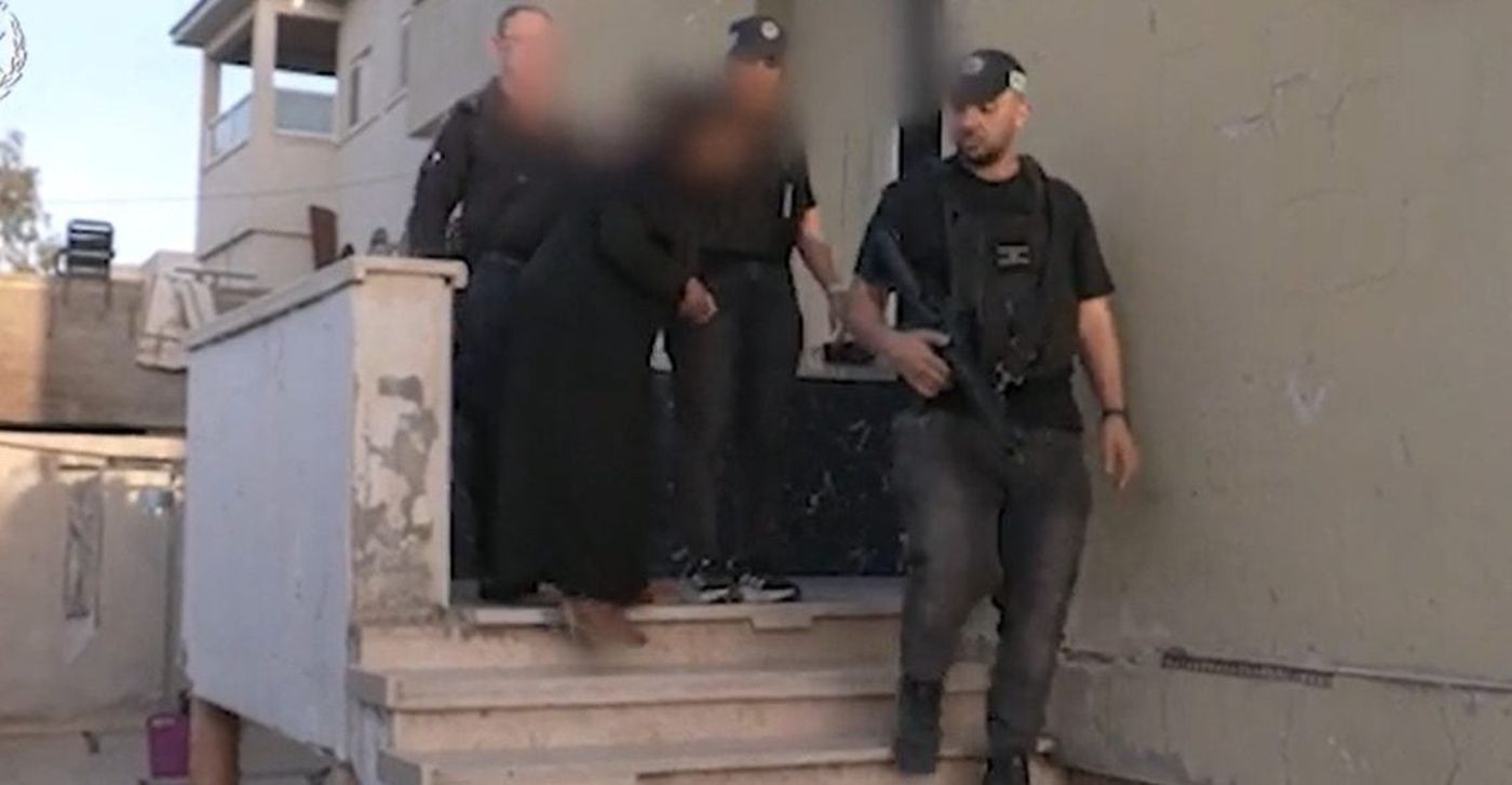 מעצר אחותו של הנייה. צפו בתיעוד המלא מהמבצע
