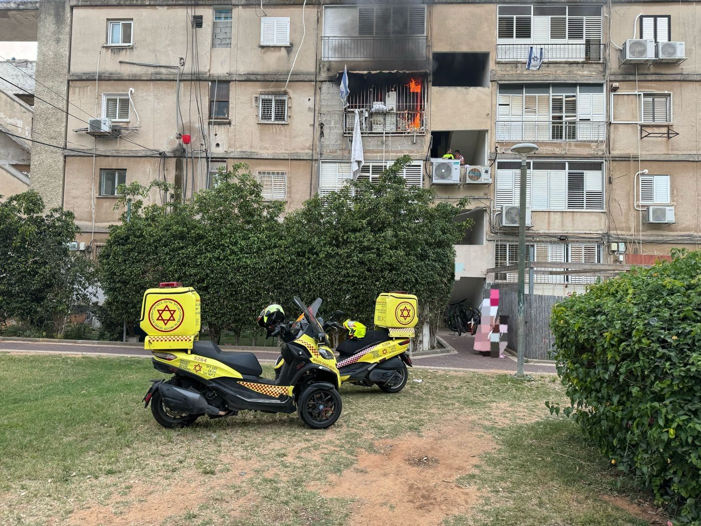 גבר כבן 55 נספה בשריפה בגבעת שמואל
