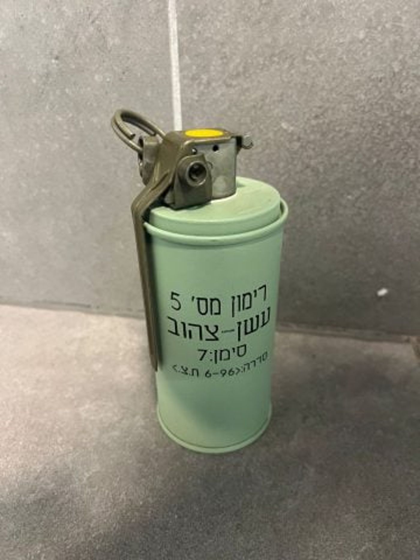 צלם מועדון הכדורגל הבריח רימוני עשן לבלומפילד