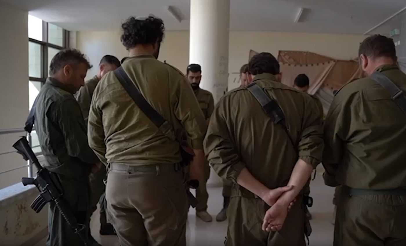 צפו: הלוחמים קיימו טקס ליום השואה ברצועת עזה