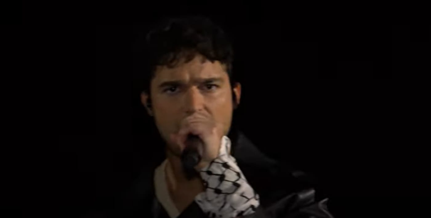 עם כאפייה על היד: מחאה פרו פלסטינית באירוויזיון