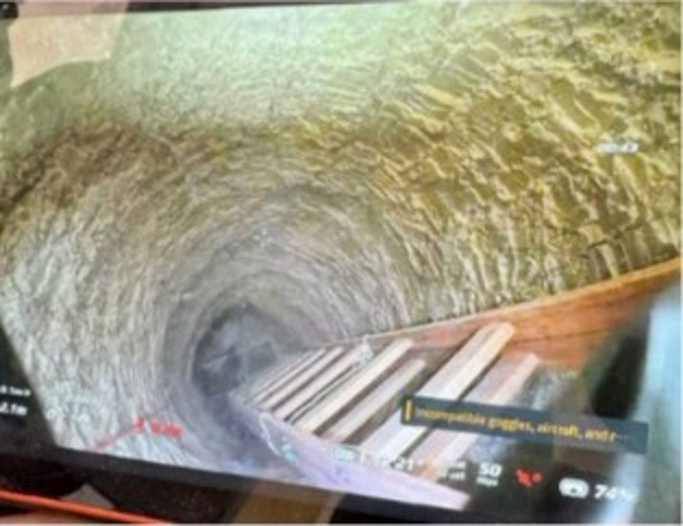 אחד מפירי המנהרה שנמצאו במרחב (דובר צה"ל)