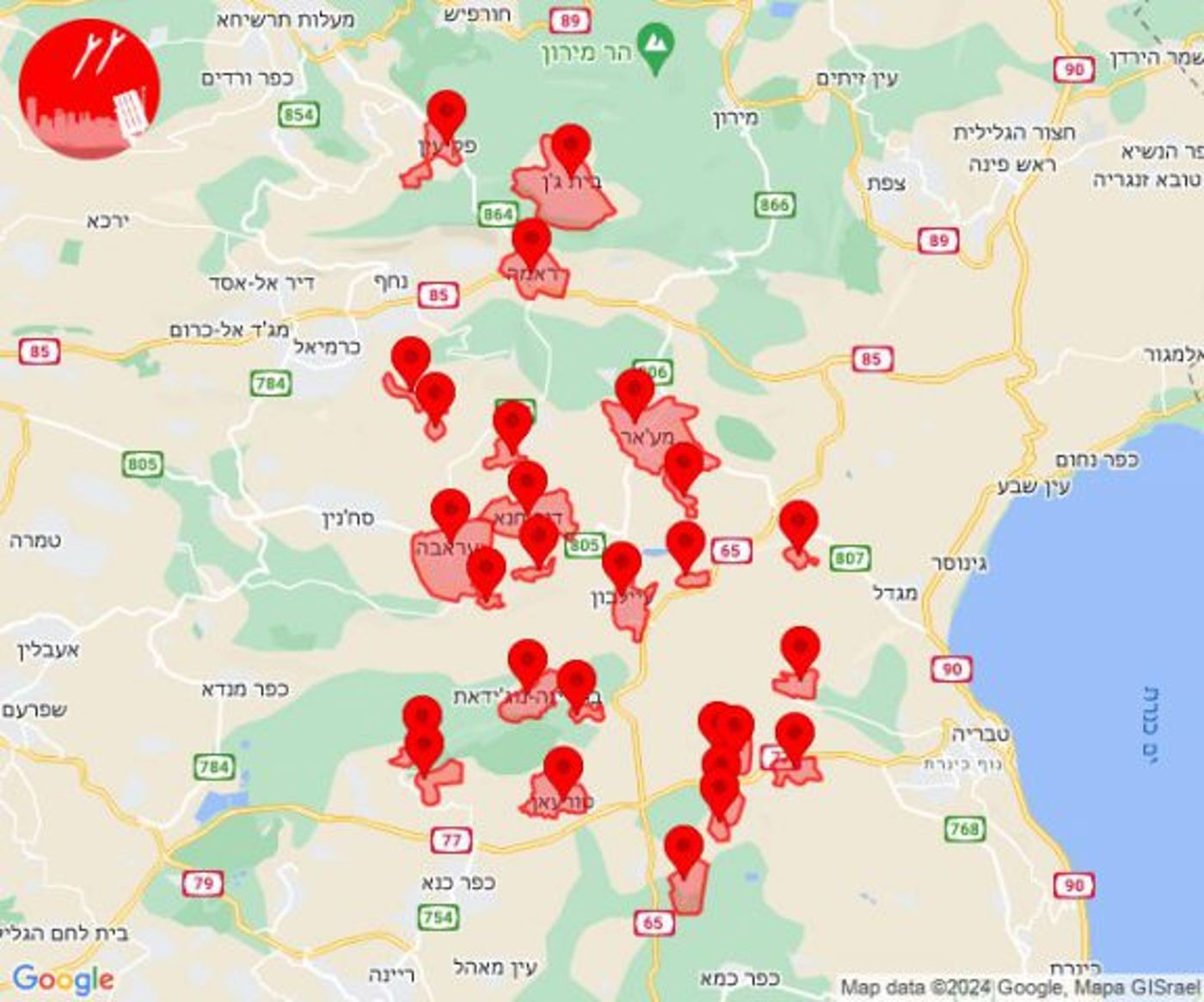 חיזבאללה הרחיב את טווח הירי