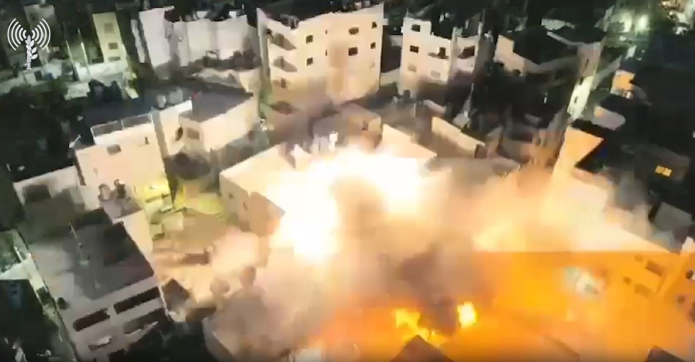 צה"ל הרס את בית המחבל מהפיגוע בעלי. צפו בתיעוד