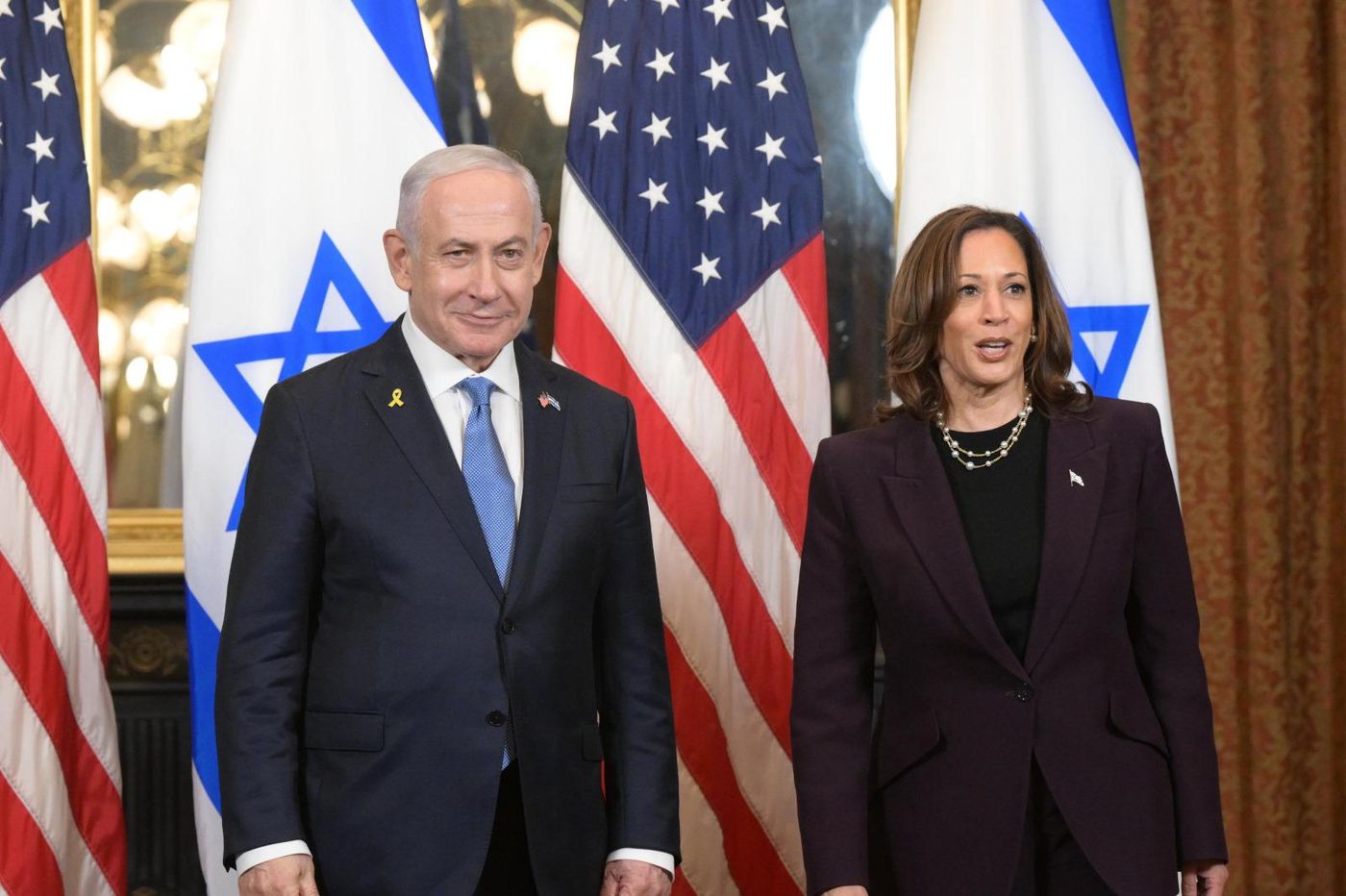 נתניהו והאריס