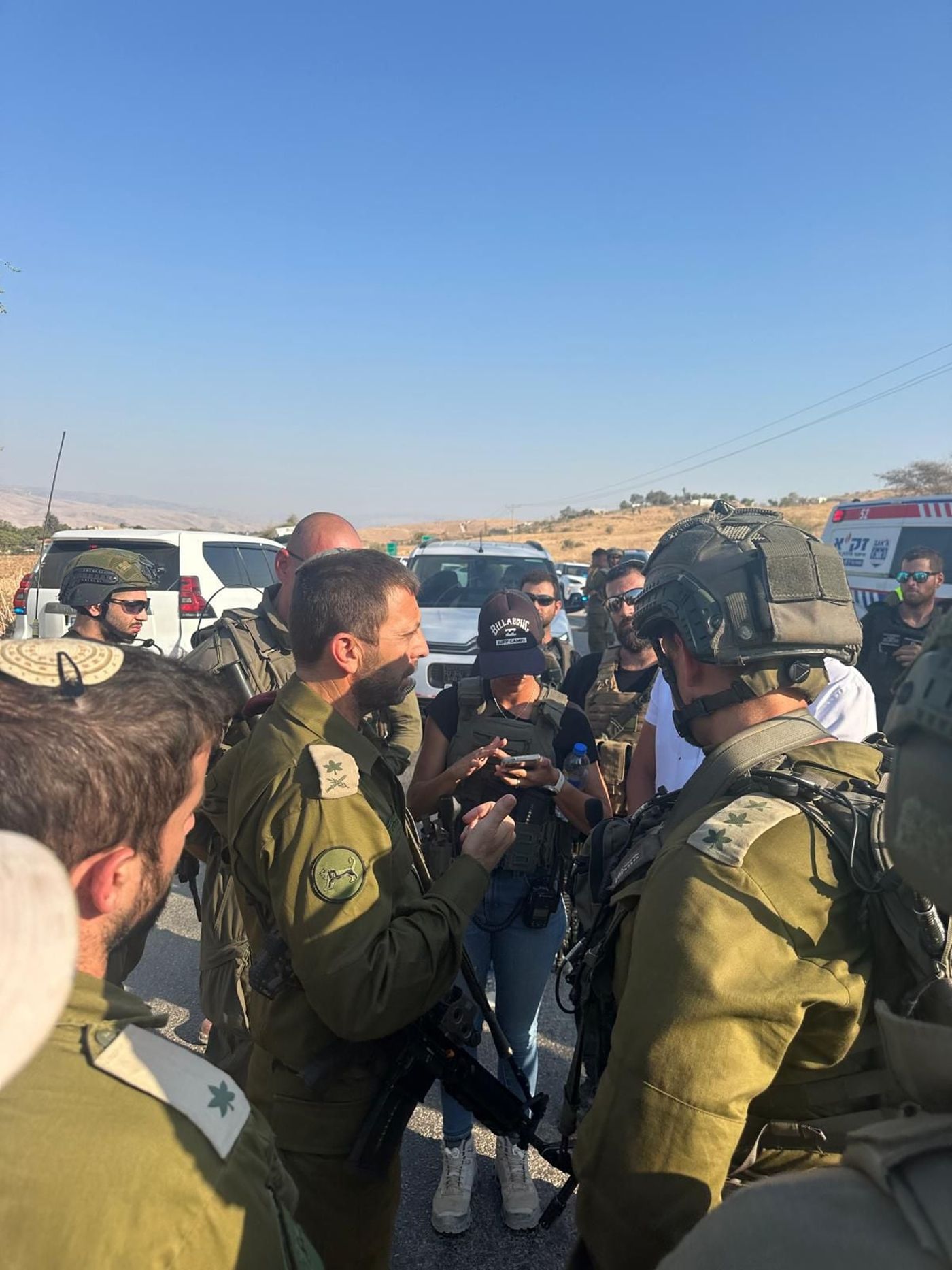 האלוף בלוט בזירת הפיגוע