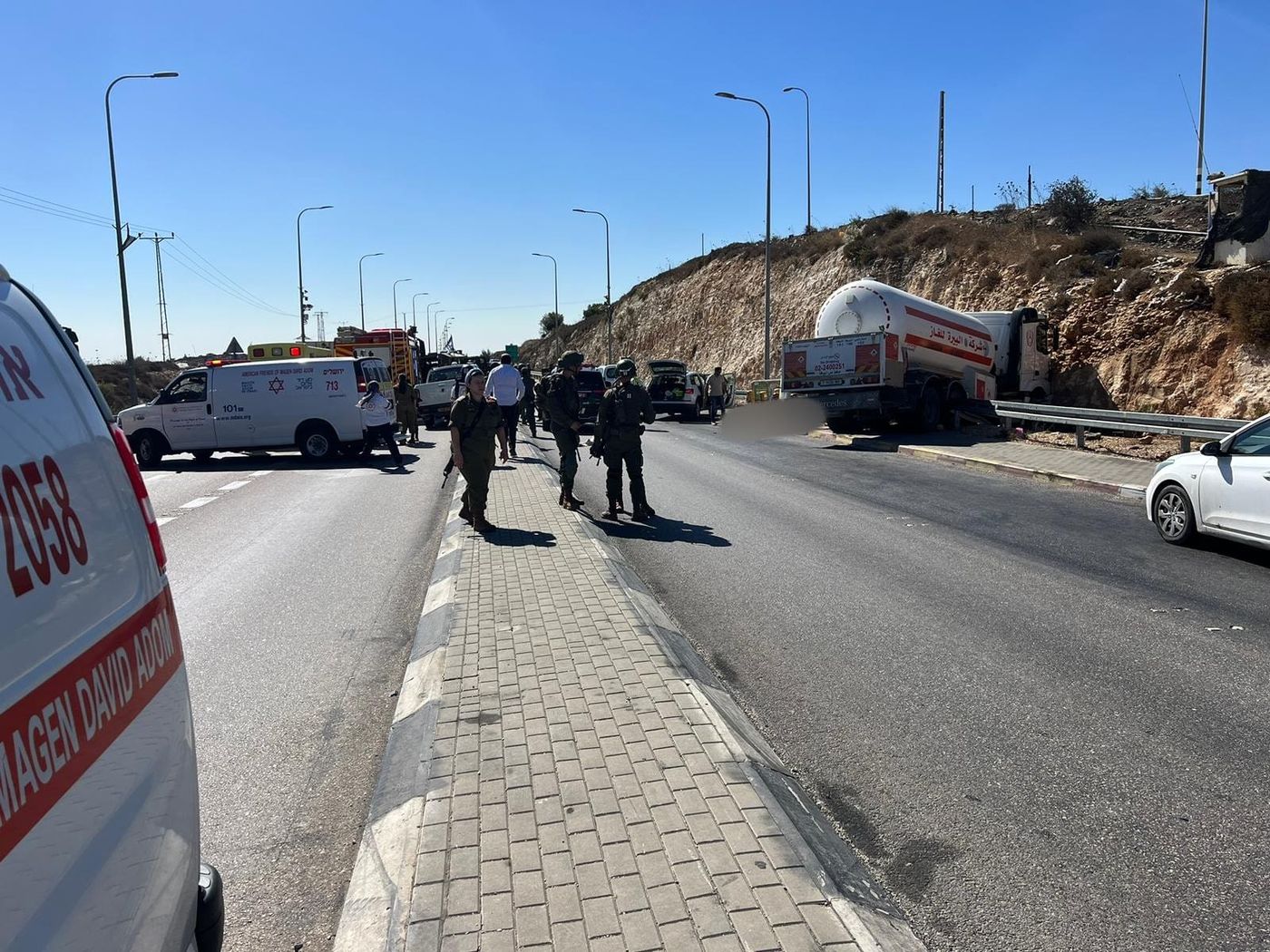זירת האירוע (דוברות מד"א)