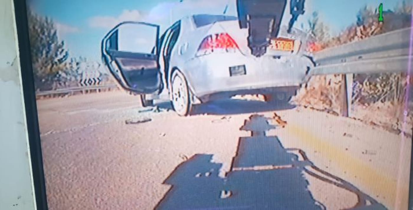 תמונת רכב התופת שאותר סמוך לעטרת לפני כשבועיים (קרדיט: דוברות המשטרה)