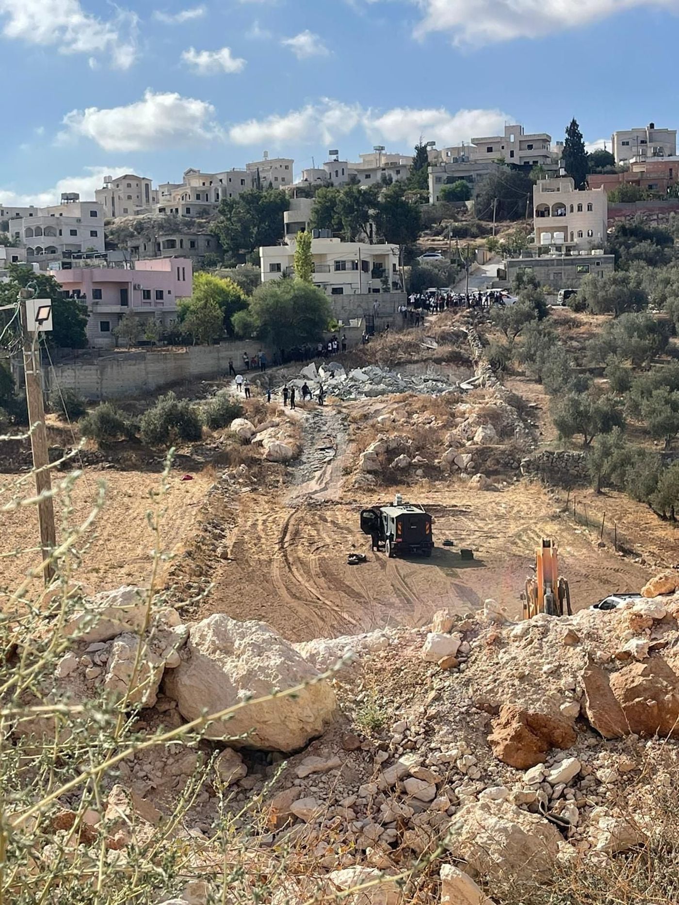 באורח נדיר המנהל האזרחי הרס בתים בשטח B סמוך לחברון