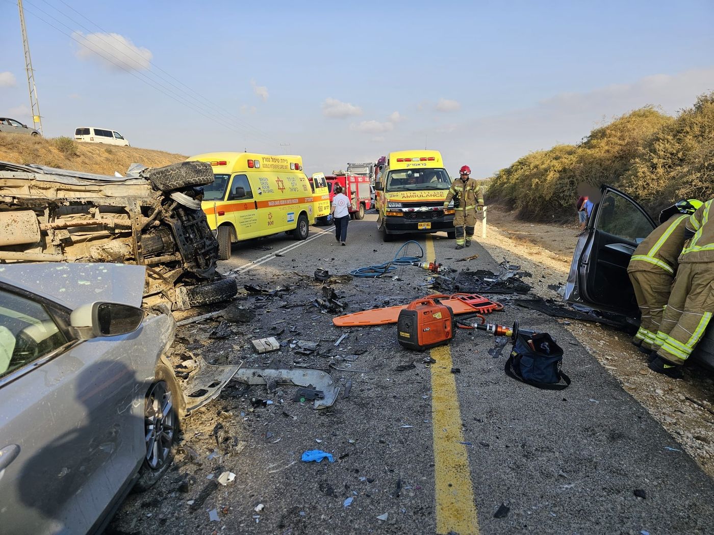 תאונה קטלנית בדרום: הרוג ו-3 פצועים סמוך לרוחמה