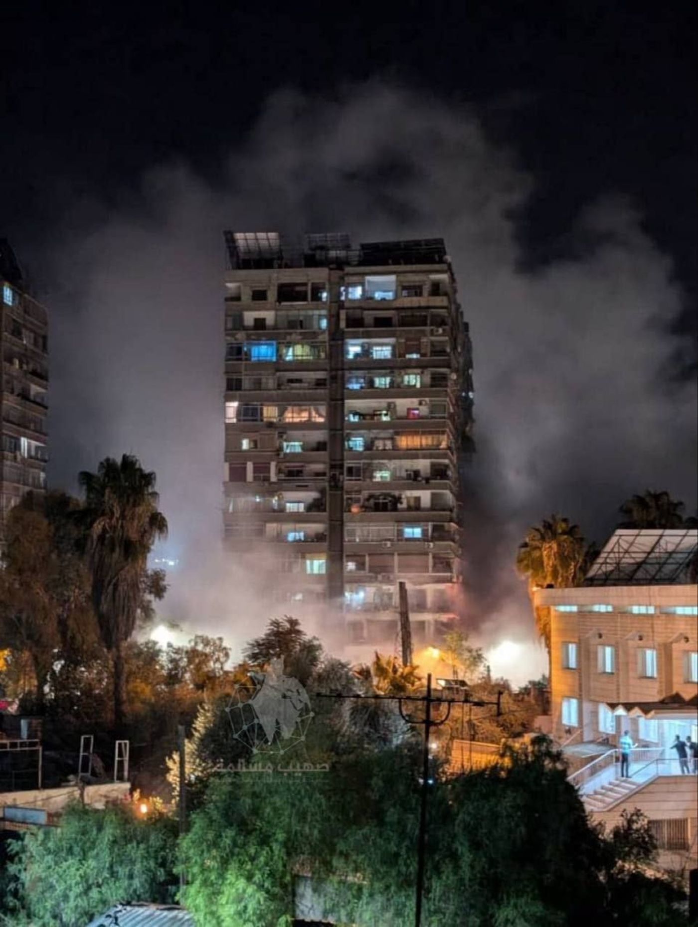 הבניין שהותקף בסוריה