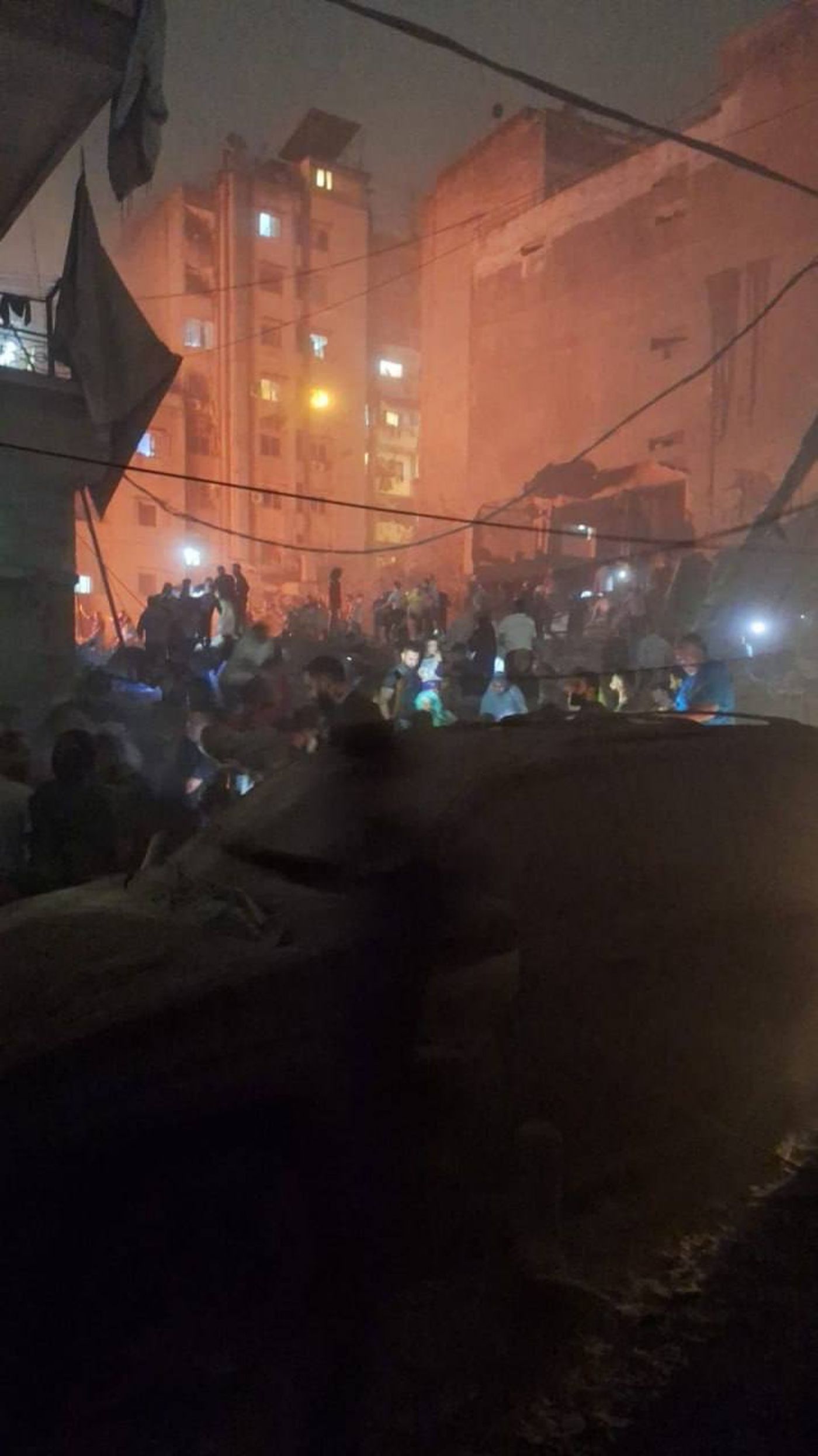 זירת התקיפה בביירות, ללא קרדיט.