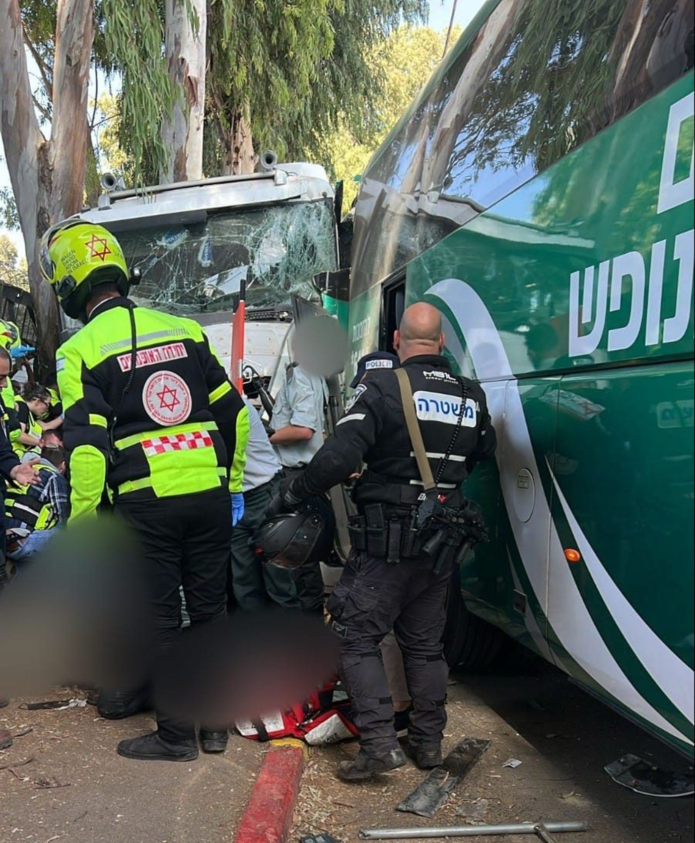 עדי ראיה: לאחר הדריסה הנהג יצא מהמשאית עם סכין