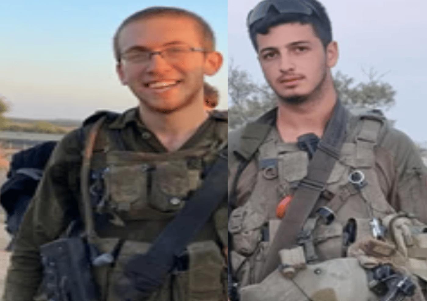 סמ״ר איתי פאריזאט הי"ד מימין, וסמ״ר יאיר חנניה הי"ד משמאל