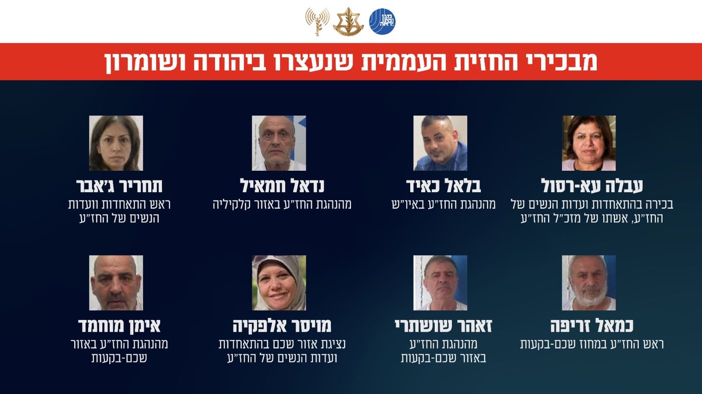 במבצע מיוחד ביו"ש: נעצרו 60 פעילים מארגון הטרור החזית העממית