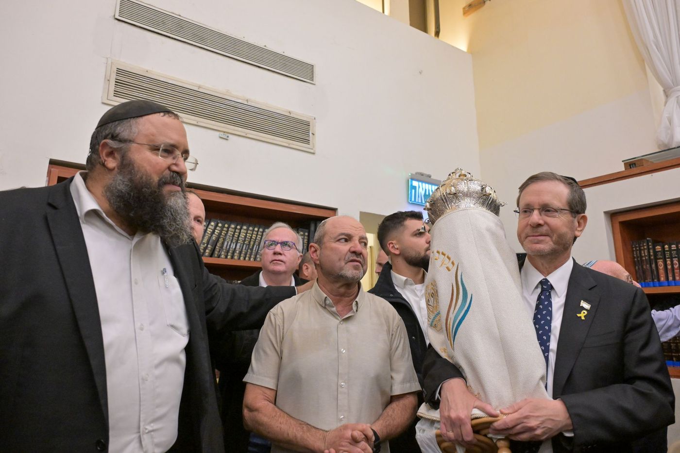 הרצוג במעלה אליהו: בית מדרש שאחדות ישראל עומדת לנגד עיניו
