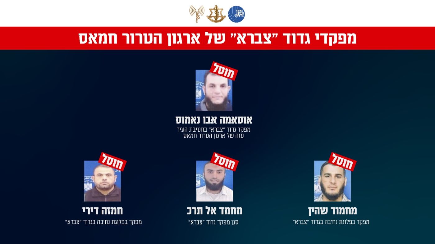 בטיל מהאוויר: חוסל מפקד גדוד 'צברא' של חטיבת עזה