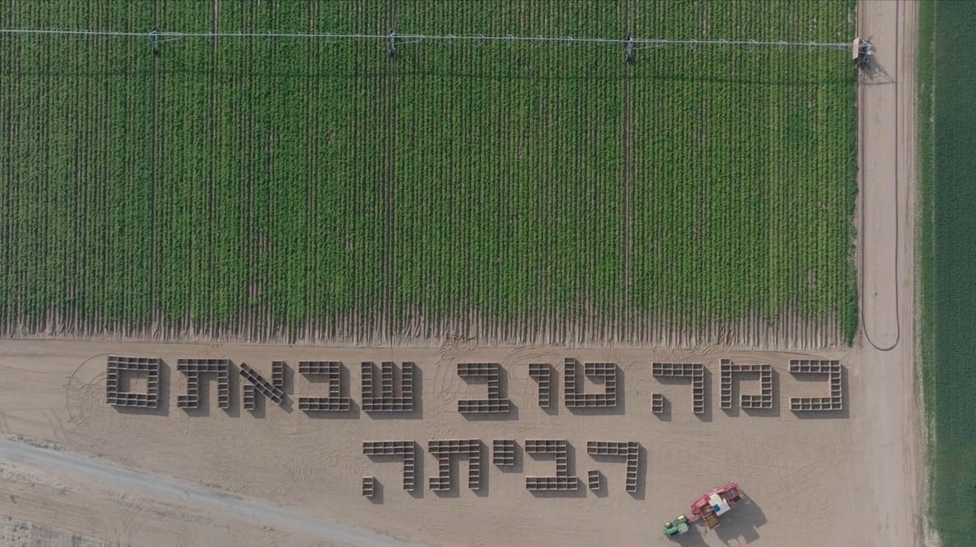 מרגש: חקלאים ממשקי הנגב במחווה לחזרתם של החטופים לישראל