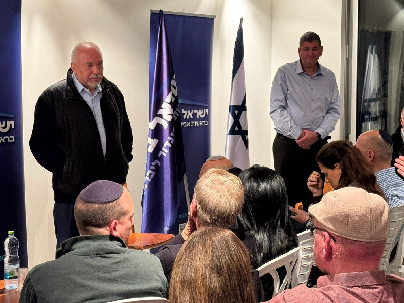ליברמן בכנס הסרוג בגבעת שמואל (צילום פרטי)