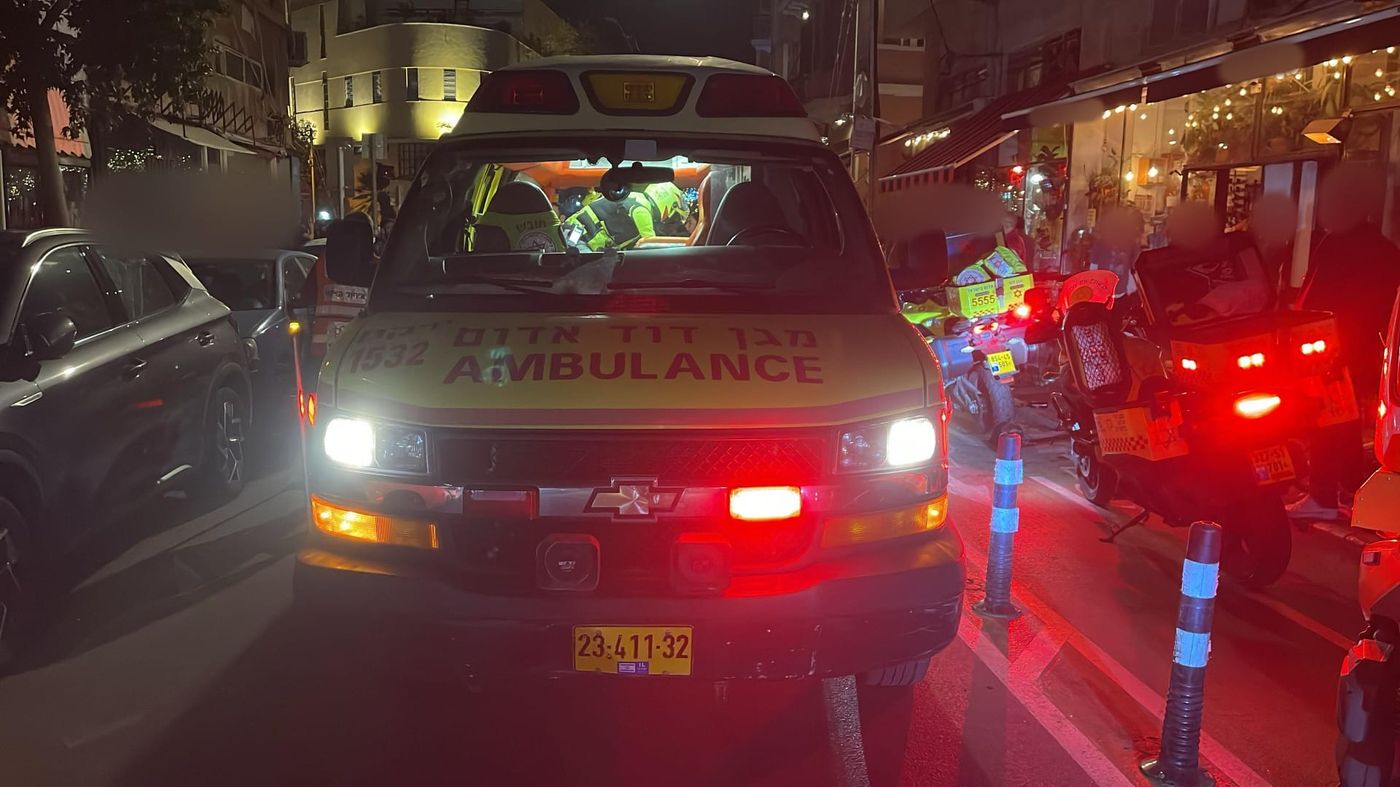 זירת הפיגוע בתל אביב (תיעוד מד"א מבצעי)