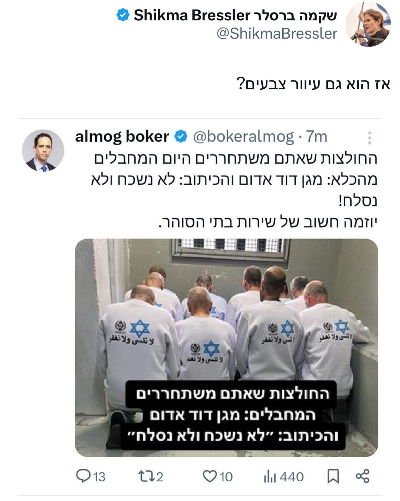 "עיוורת אויבים": ברשת זעמו על דבריה של שקמה ברסלר