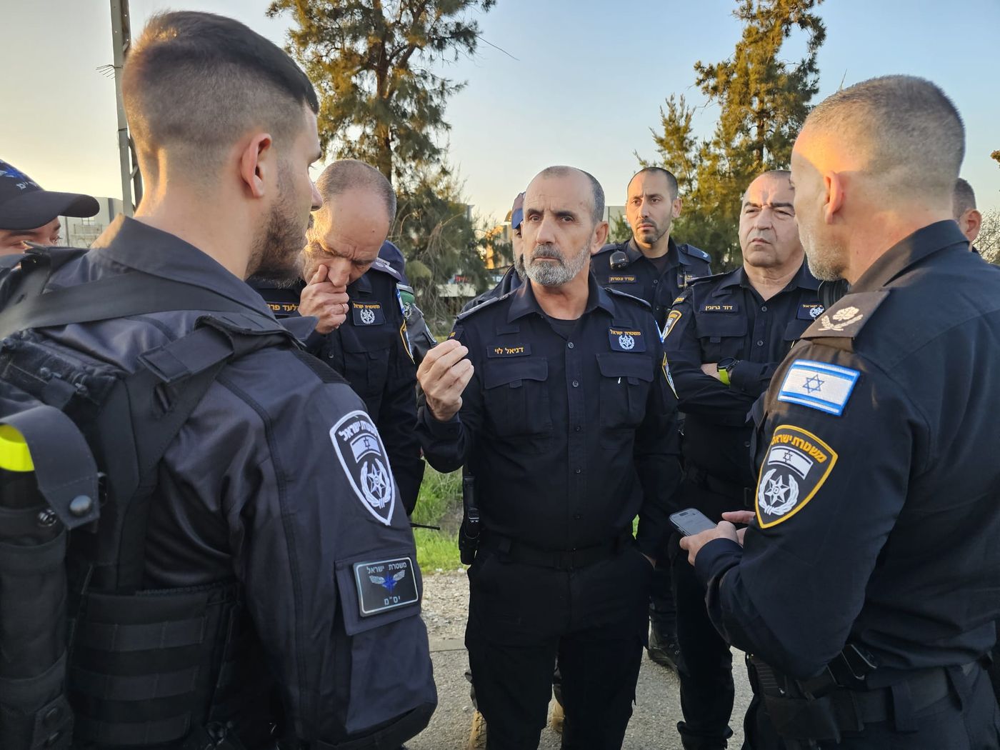 המפכ"ל בזירת הפיגוע (דוברות המשטרה)