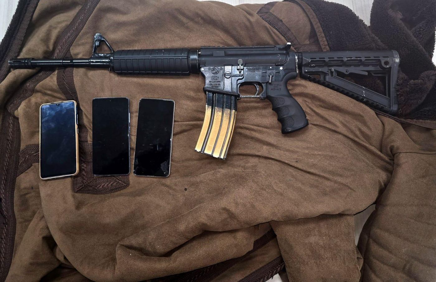 שני פלסטינים נעצרו בצומת כרמל עם M16 ומחסנית מלאה