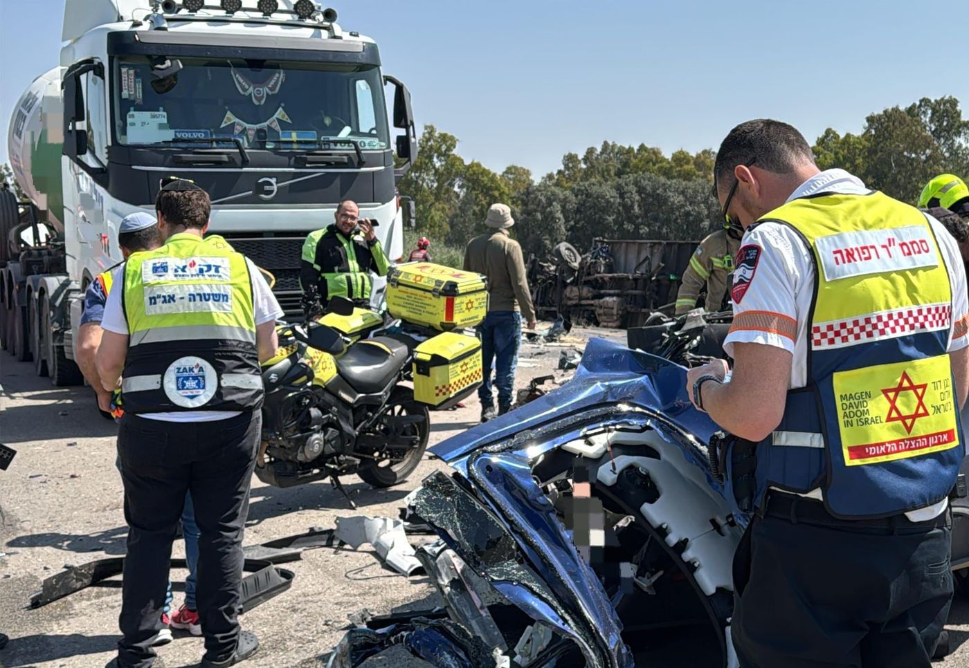 תאונה קטלנית: הרוג ופצוע בינוני מפגיעת משאית ליד באר טוביה