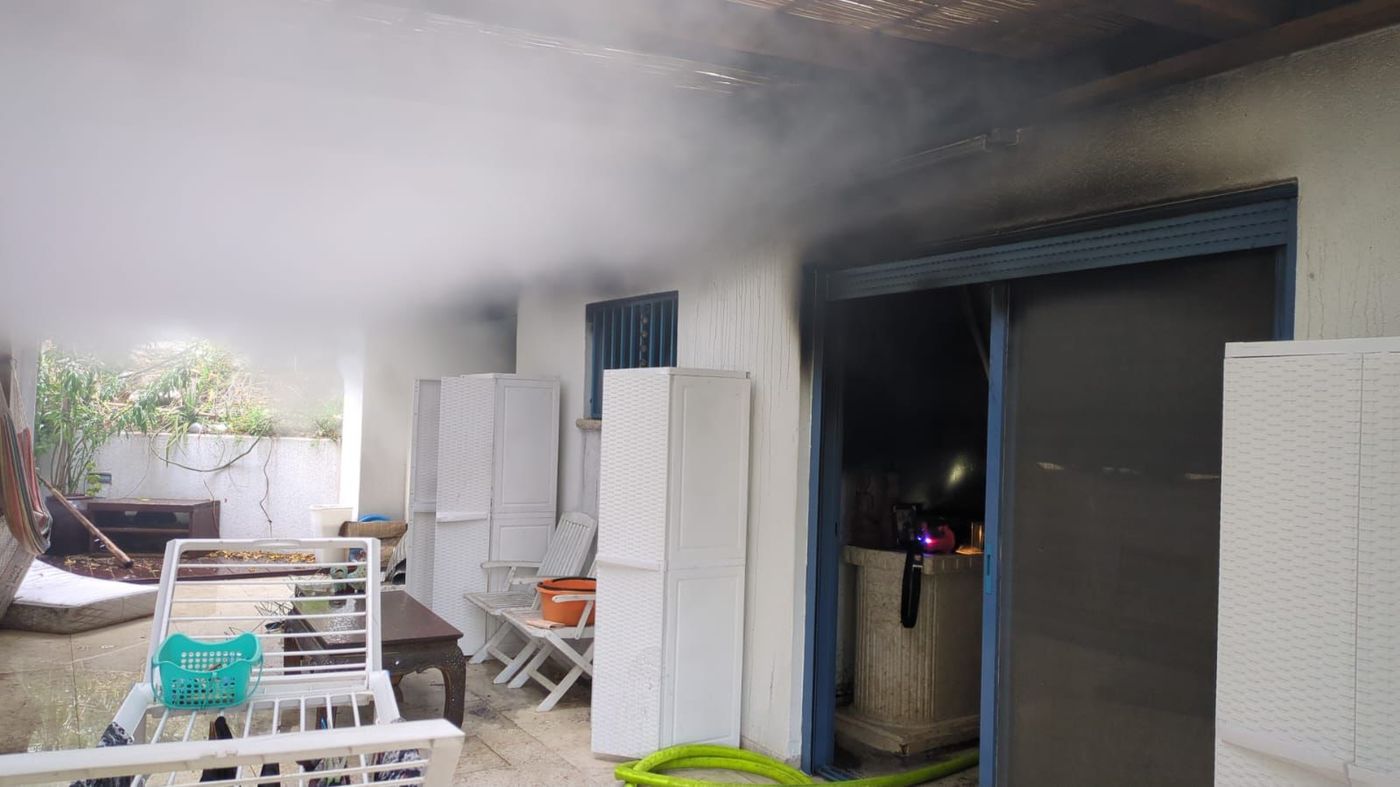 טרגדיה: הרוג בשריפה בבית בקיסריה. צפו בזירה