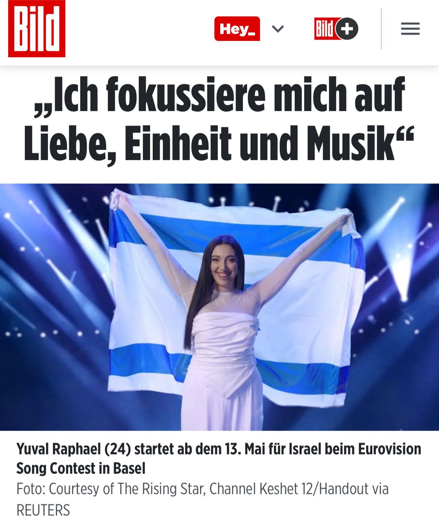 יובל רפאל בראיון לבילד הגרמני, הנקרא ביותר באירופה (צילום מסך מתוך הבילד)