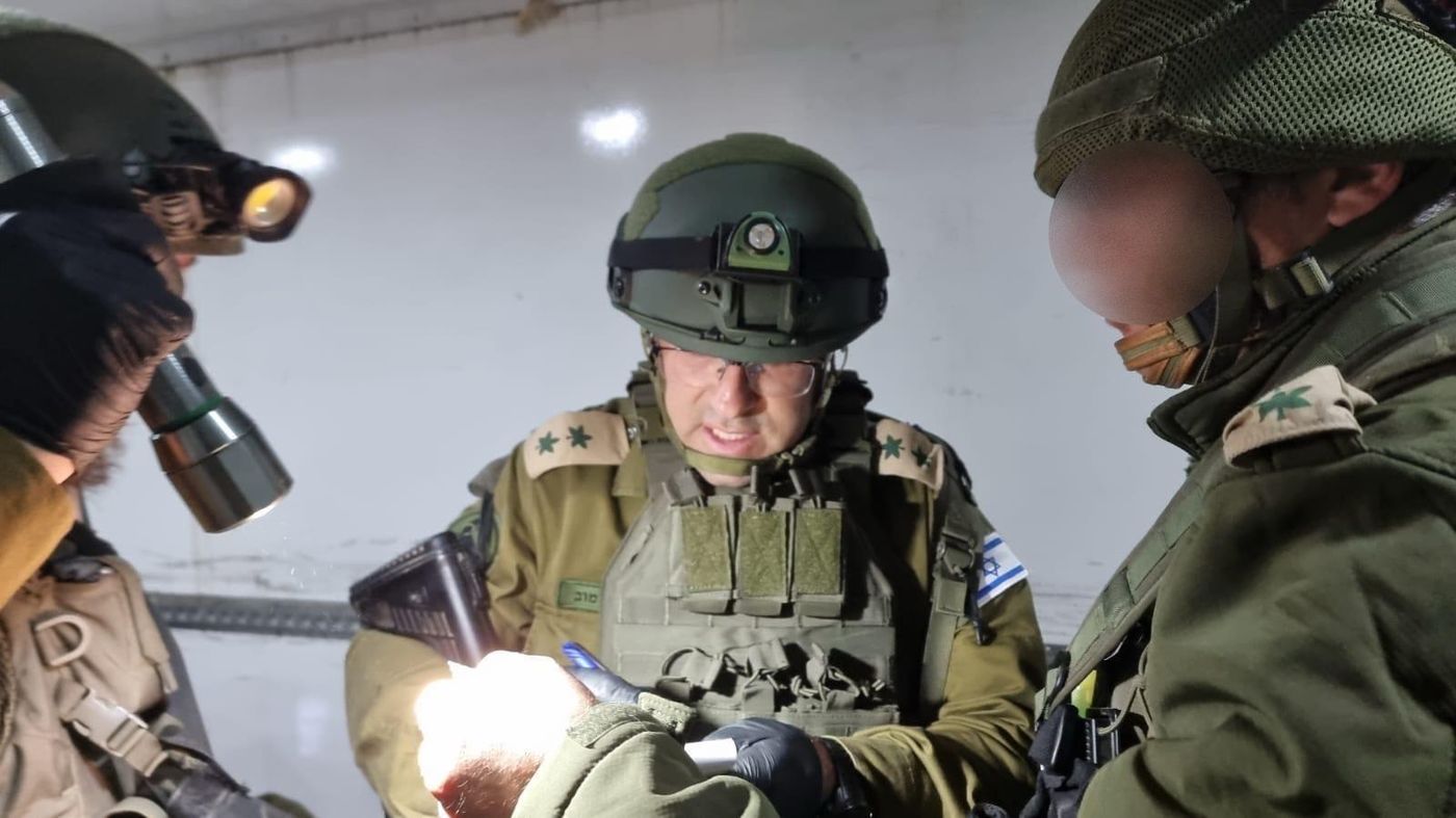 סא"ל הרב דוד חיימוב בשטח (דובר צה"ל)