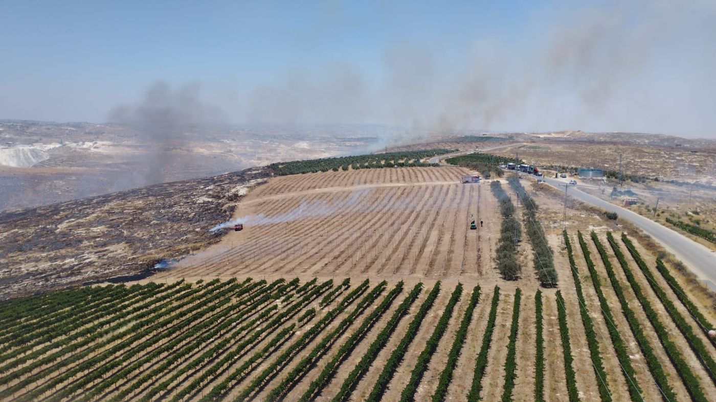 השריפה במיצד: עשרות תלמידים תקועים בדרכם הביתה