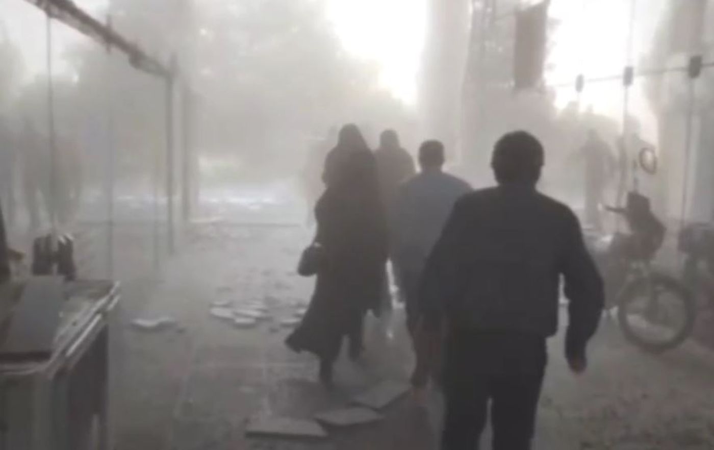 תיעוד חדש: השניות שאחרי הפצצת תאגיד השידור האיראני