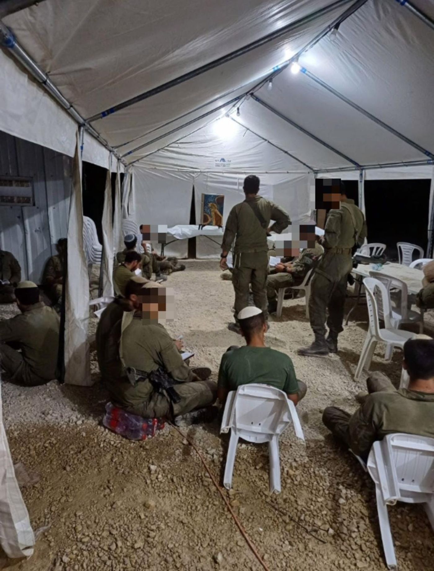 לוחמי גדוד 12 בגולני ולוחמי גדוד 605 בהנדסה בקריאת איכה