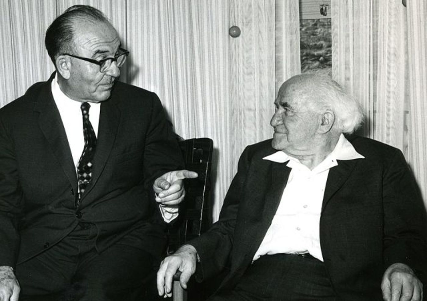 דוד בן גוריון ולוי אשכול.