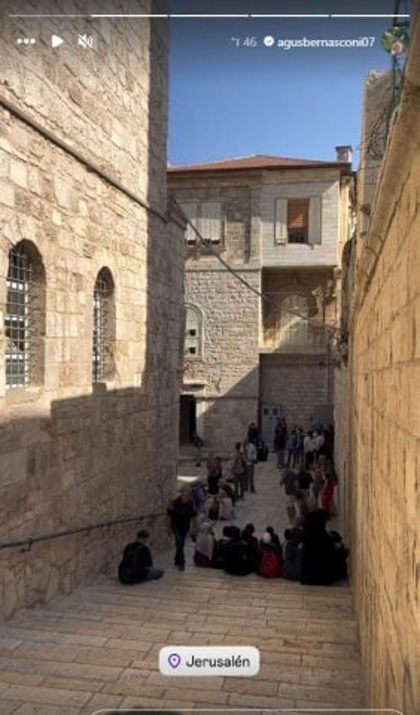 אגוסטין ברנסקוני בישראל (צילום מתוך אינסטגרם)