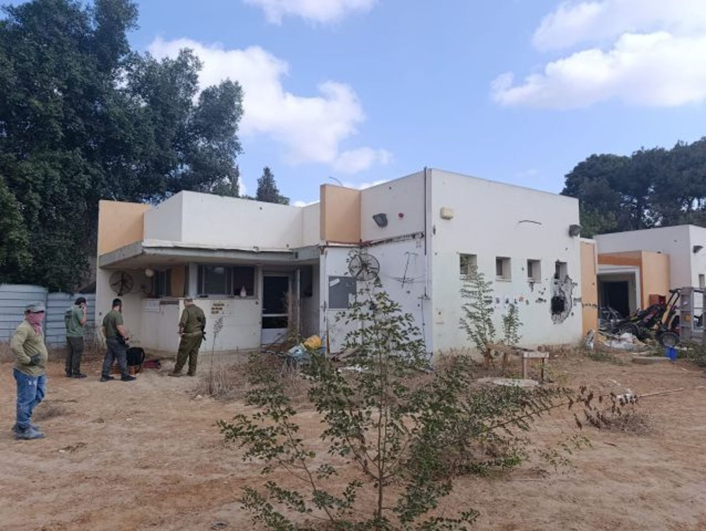 (גן הילדים שבו אותרו הנשקים.