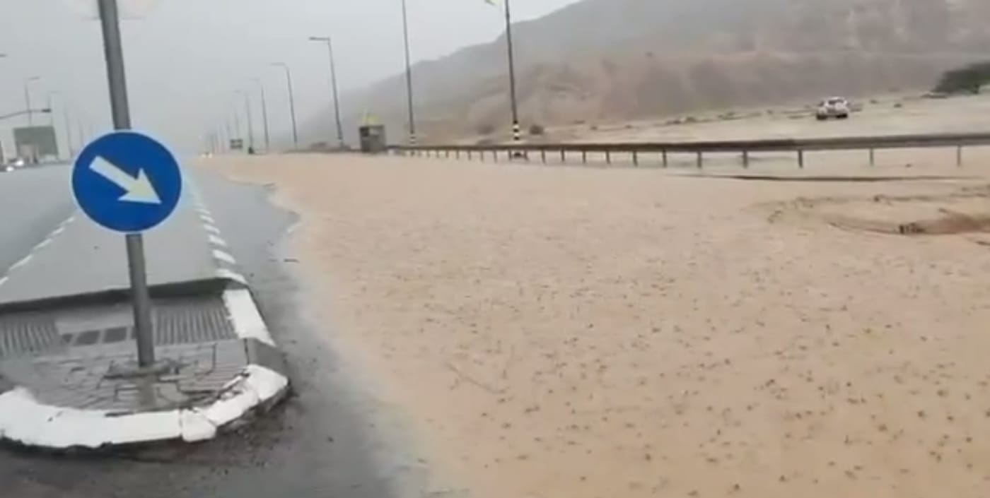 בעקבות הגשמים: העיר אילת נצורה מכל הכיוונים