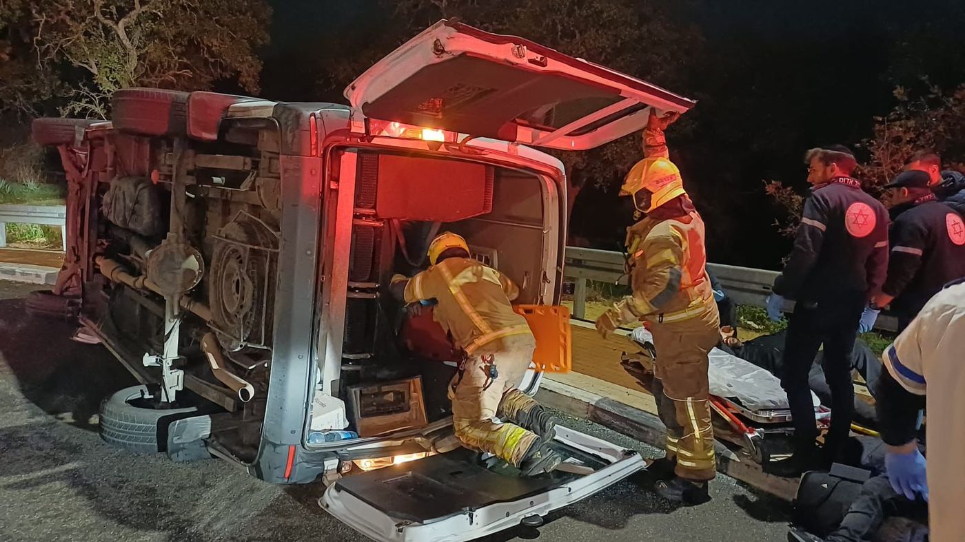 בוקר קשה בדרכים: 10 פצועים ב-2 תאונות ברחבי הארץ