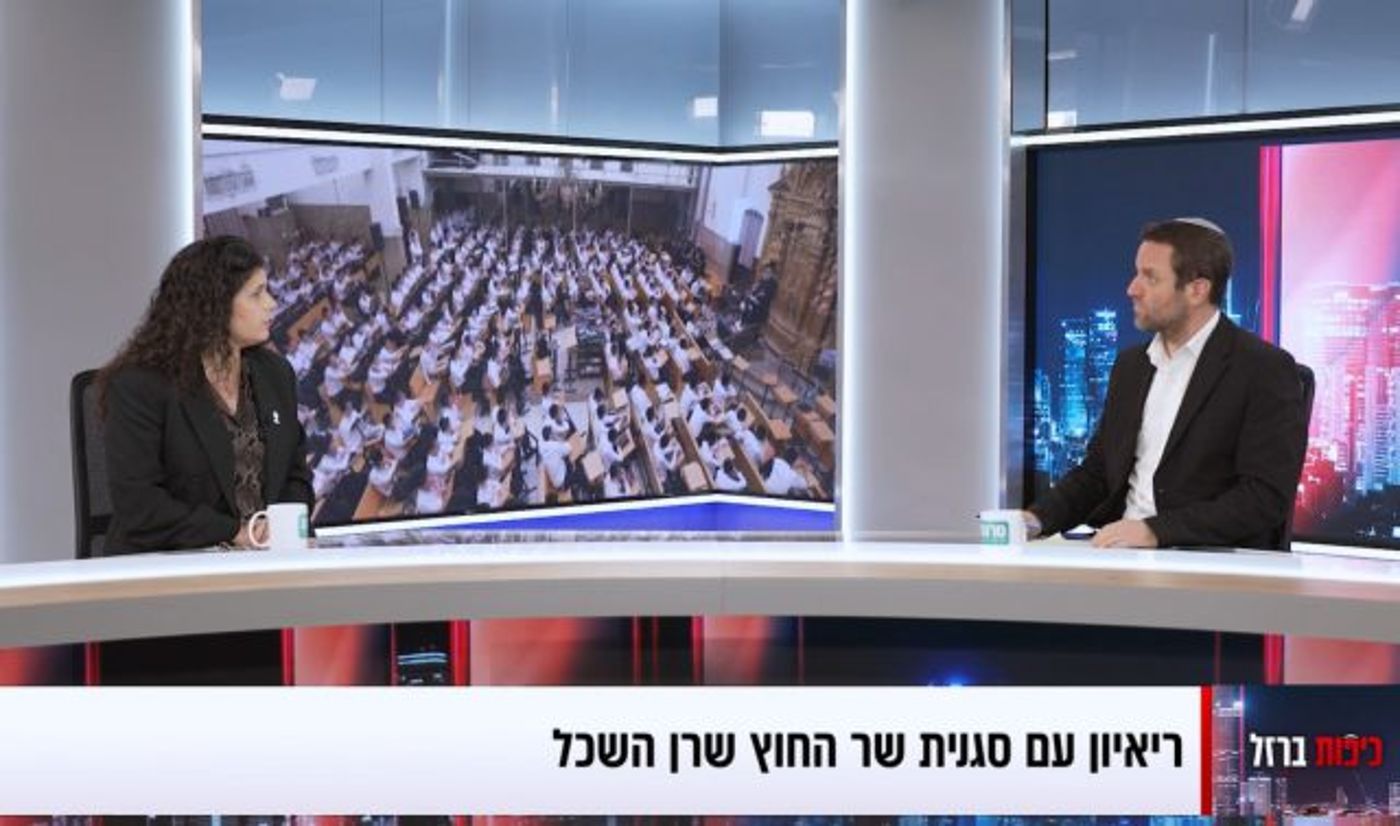 שרן השכל באולפן סרוגים: "חוק הגיוס הנוכחי הוא פארסה"