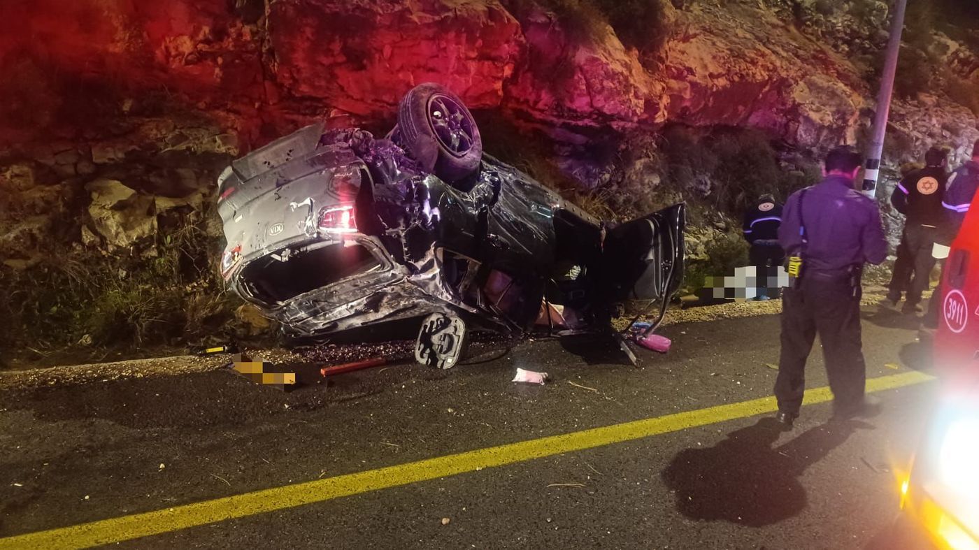 במהלך הלילה: הרוג ופצוע קשה בתאונת דרכים קטלנית בשומרון