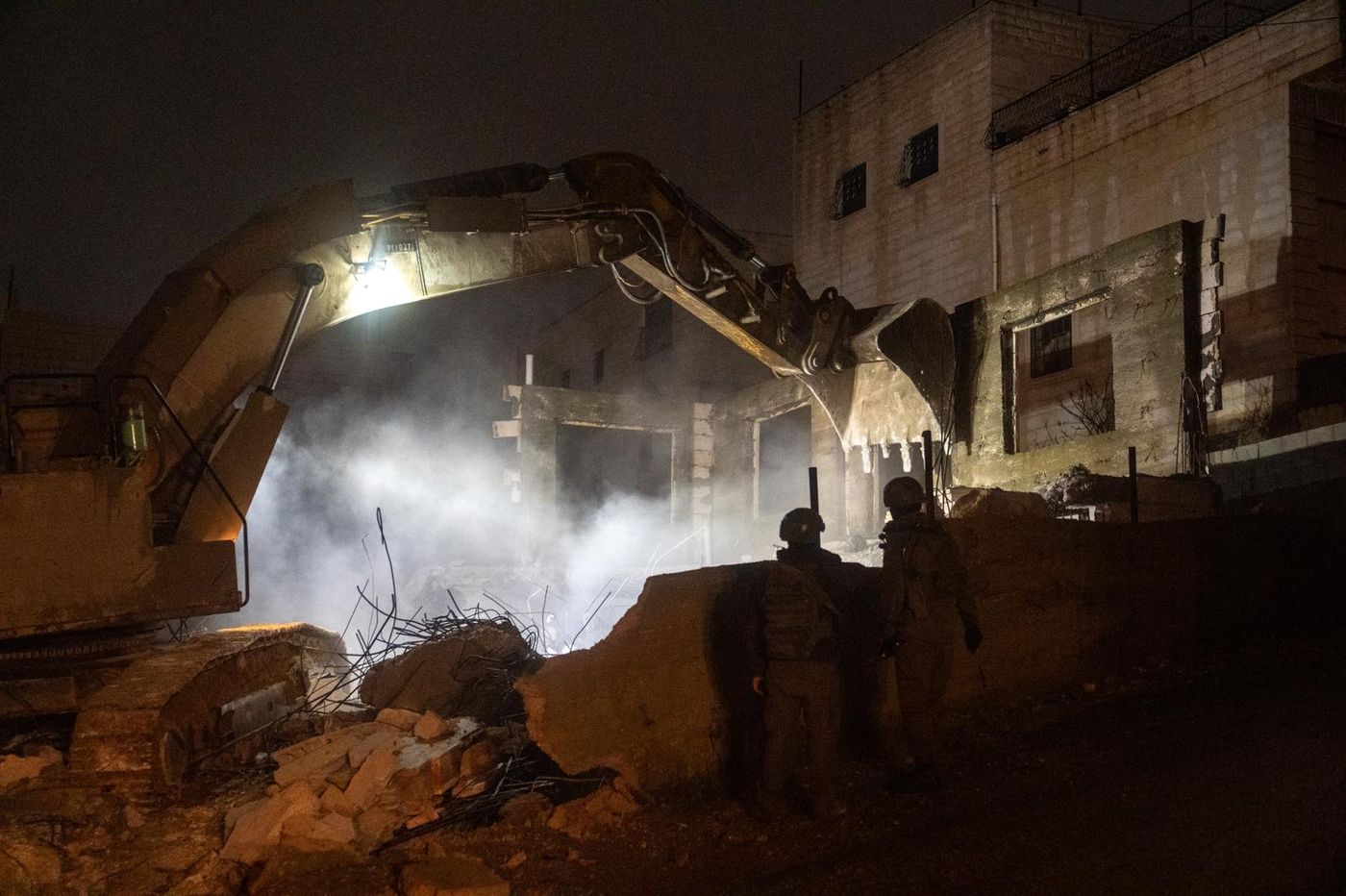 כוח צה"ל הרס את בית המחבל שרצח את אהרון כהן הי"ד בצומת הגוש