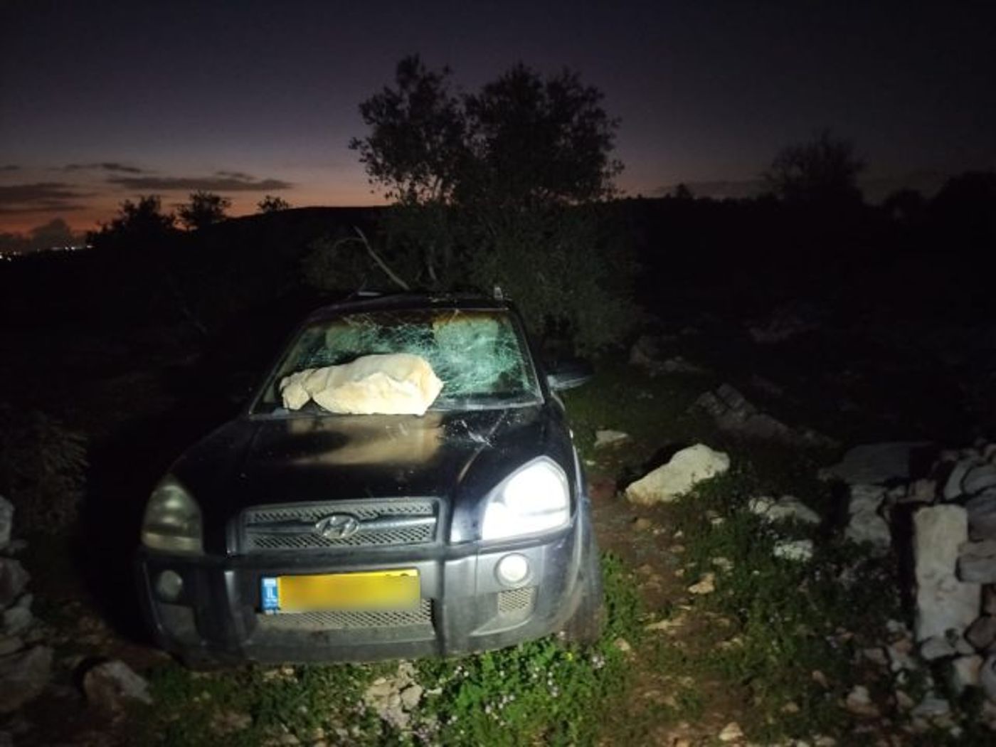 עשרות פורעים ערבים תקפו תושבים צפונית לקדומים