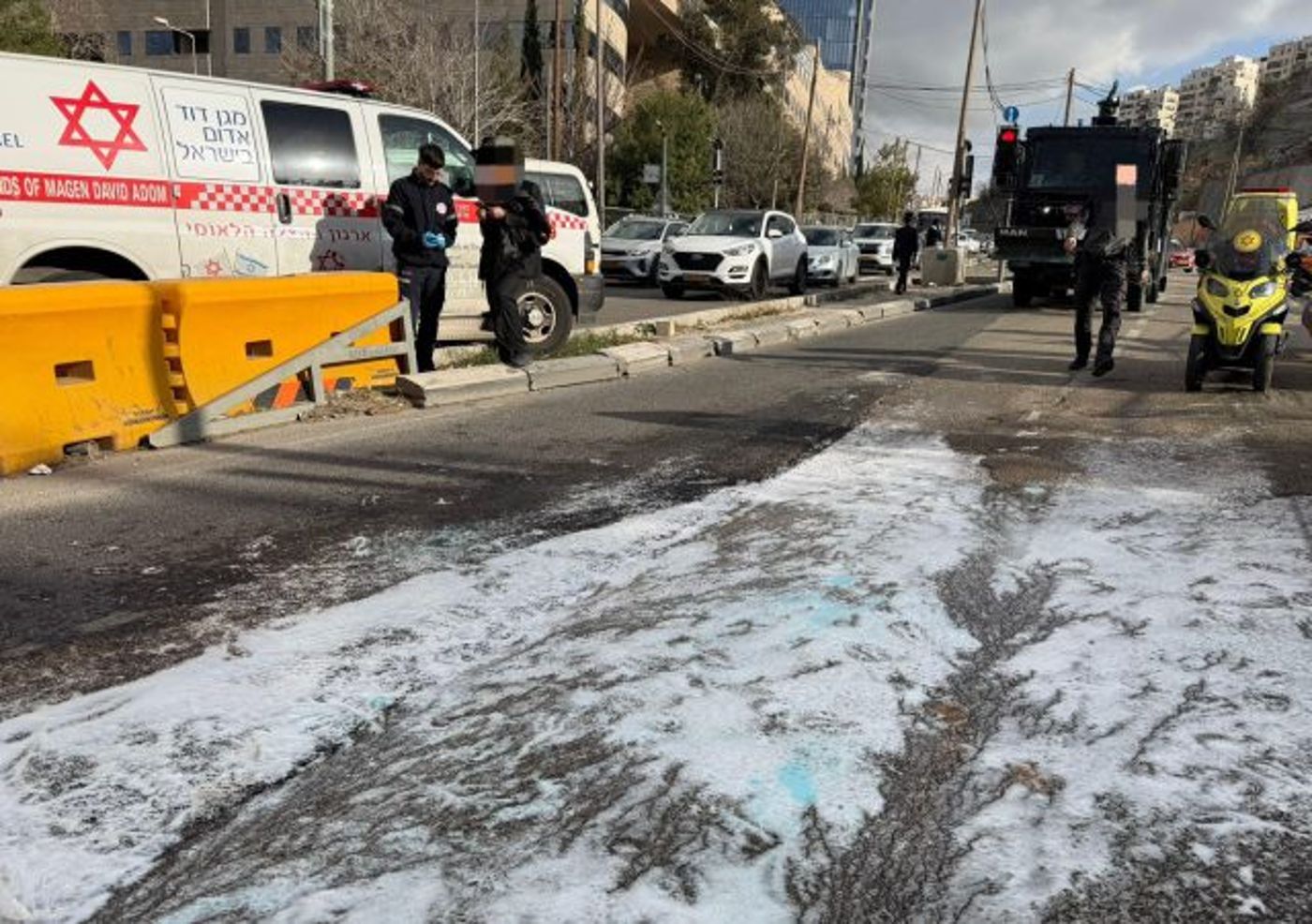 זירת הדריסה (תיעוד מד"א מבצעי)