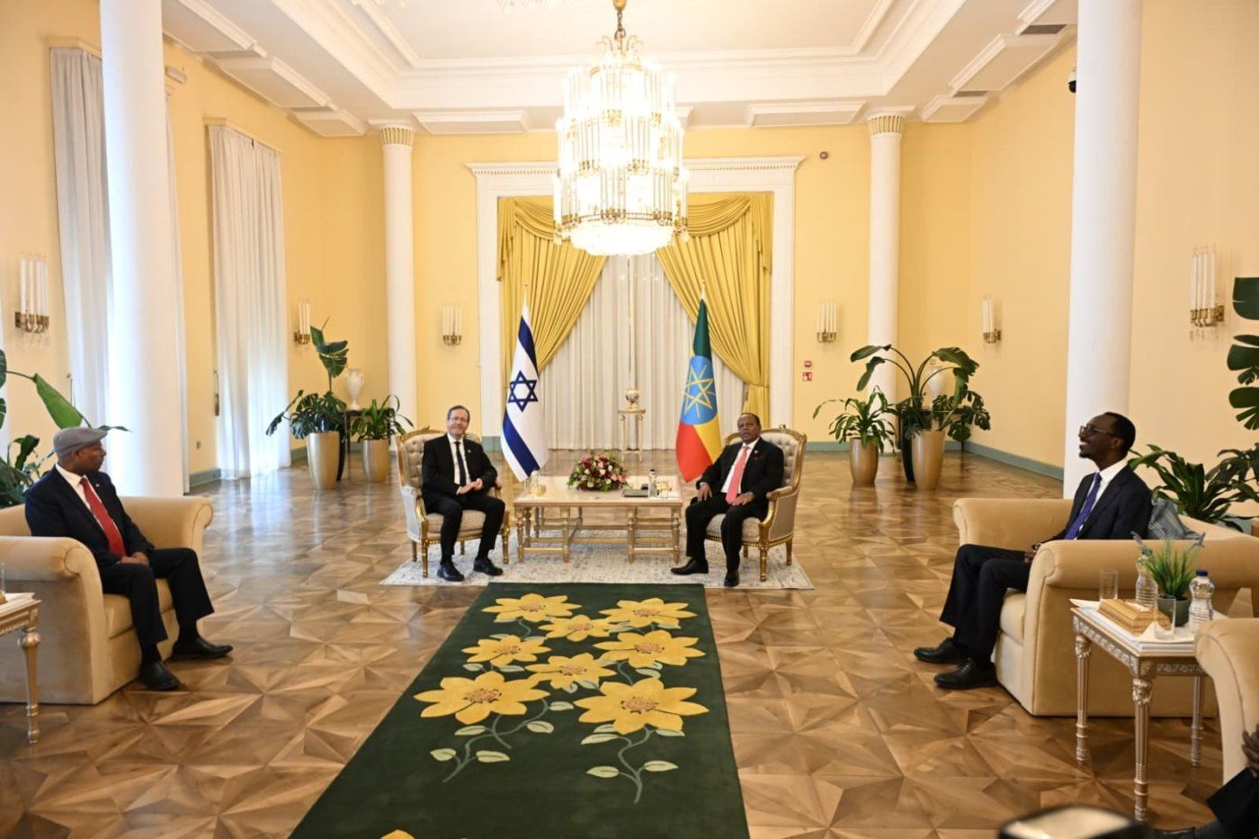 הפגישה של הרצוג ונשיא אתיופיה