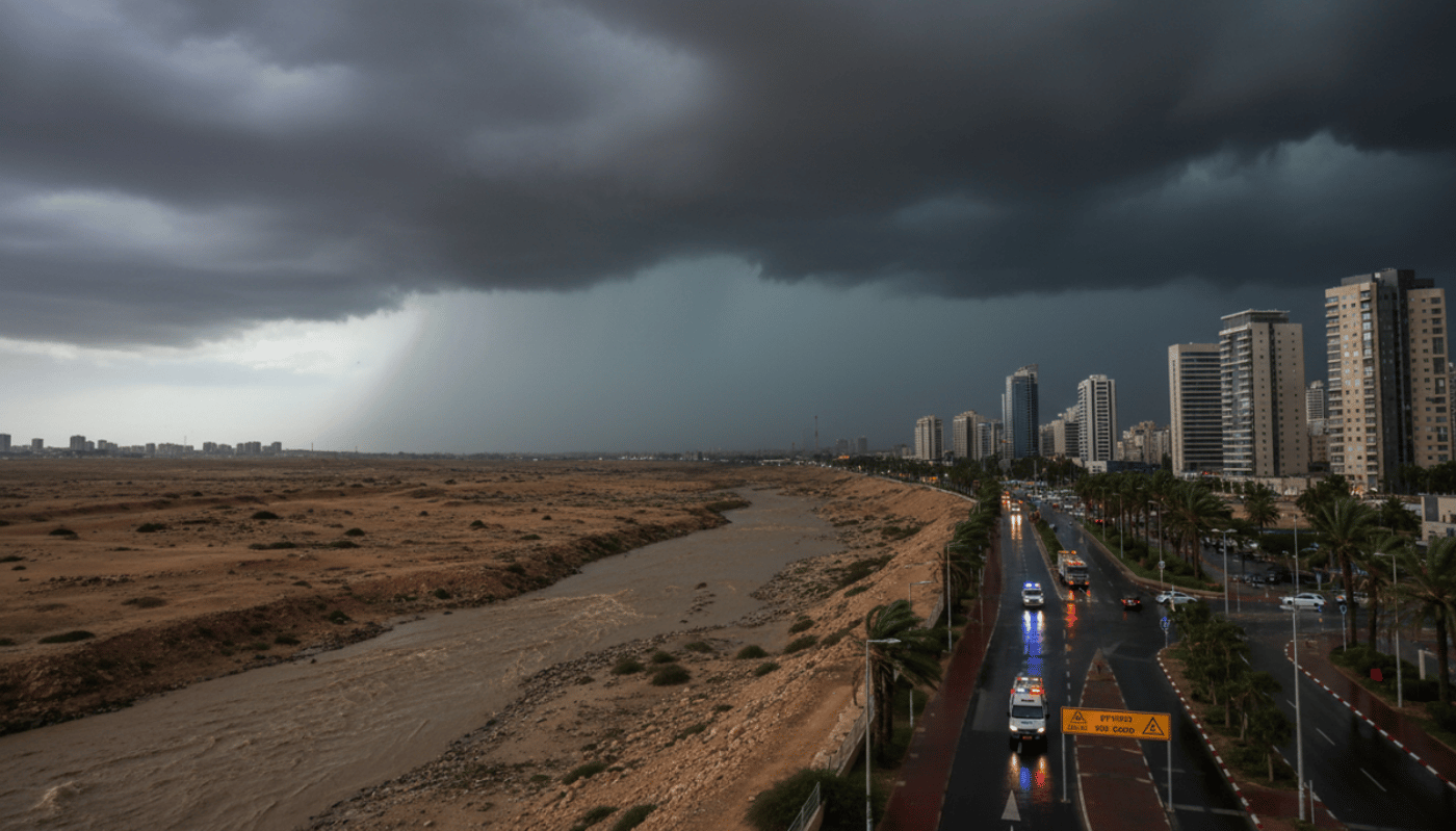 השירות המטאורולוגי מזהיר: "יש לעקוב אחרי ההנחיות"