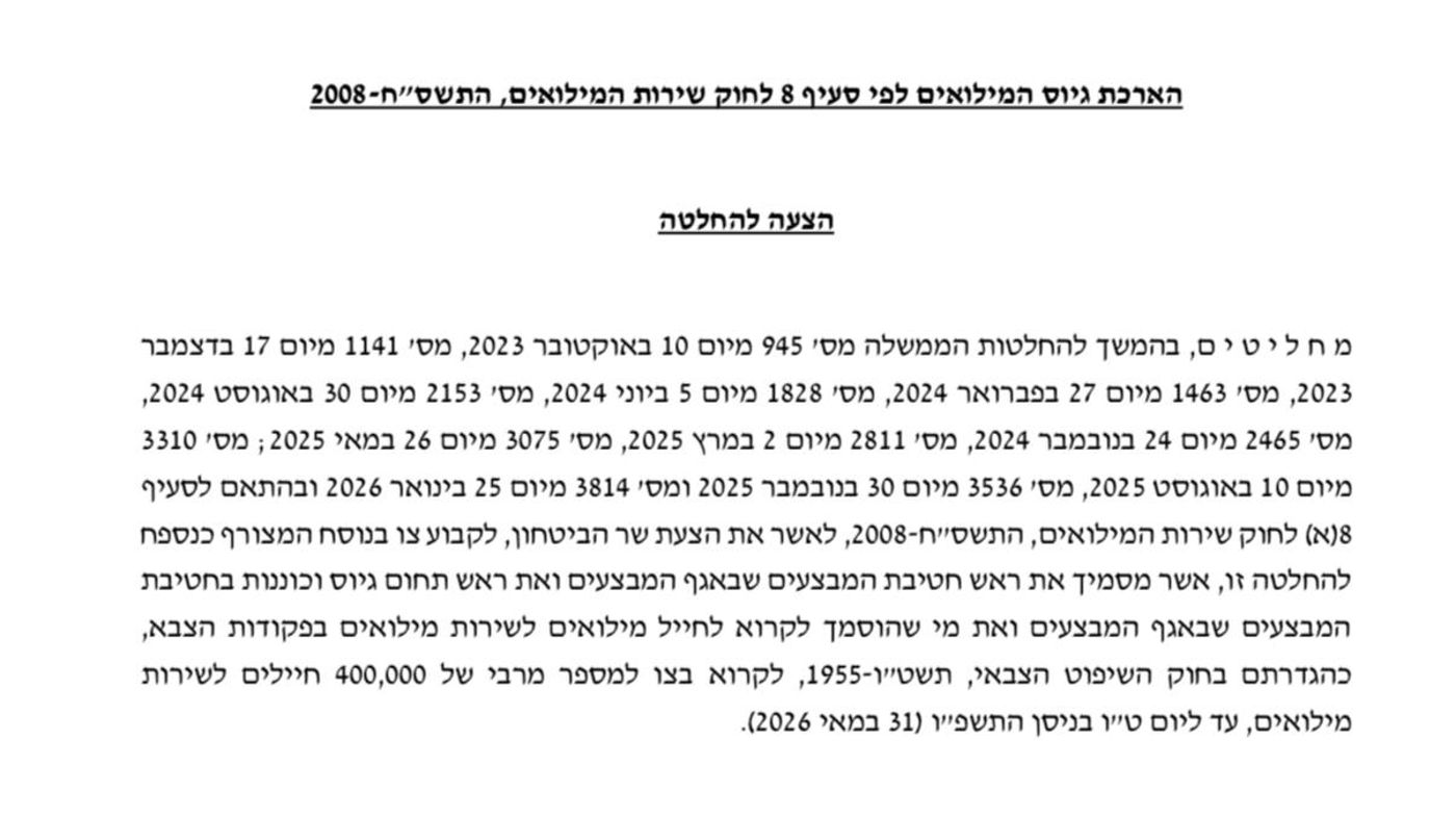 החלטת הממשלה