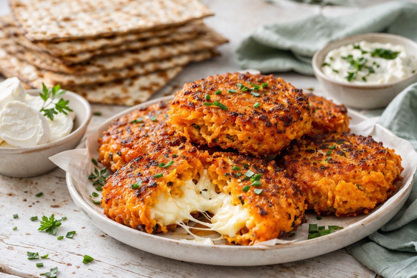 לביבות בטטה עם גבינה