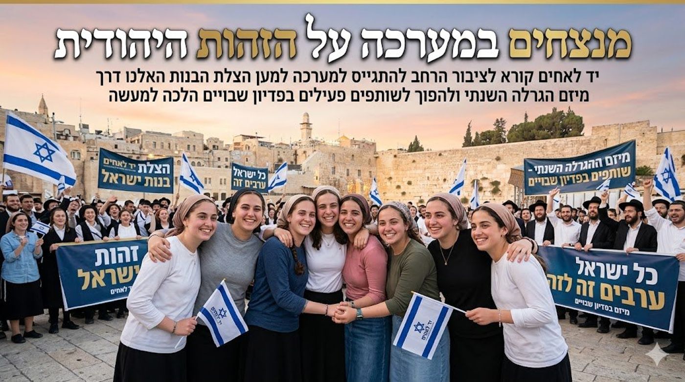 המערכה על הזהות היהודית בעיצומה!